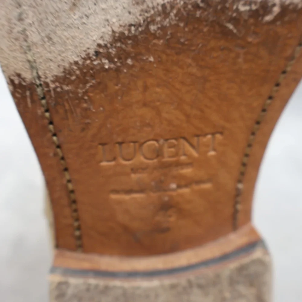 Lucent Men 11.5 Chelsea Boots White Suede Goodyear Welt Leather Sole Casual 45EU - Picture 9 of 15
